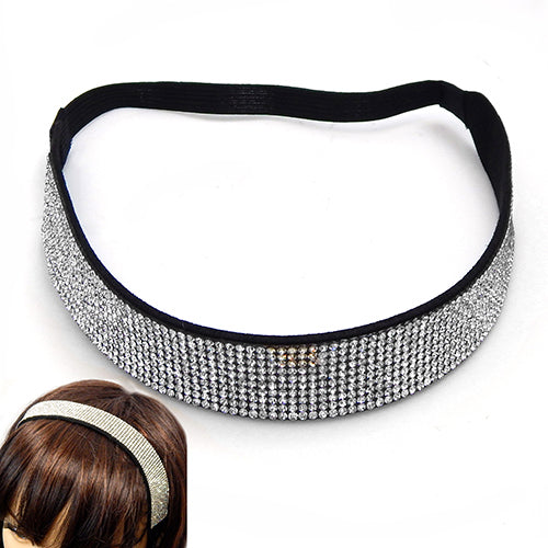 iLLASPARKZ Crystal Rhinestone Pave Stretch Headband