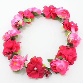 iLLASPARKZ Geranium Wreath Flexi-Wire Headband