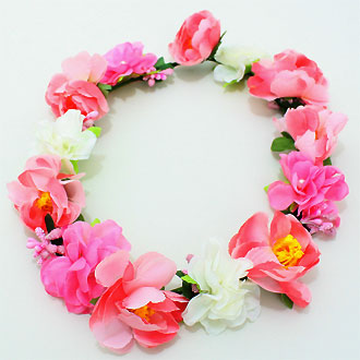 iLLASPARKZ Geranium Wreath Flexi-Wire Headband