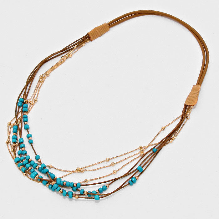 iLLASPARKZ Multi-Row Boho Bead Stretch Headband