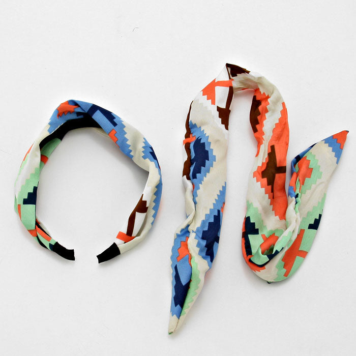 iLLASPARKZ Geometry Pattern Fabric Headband