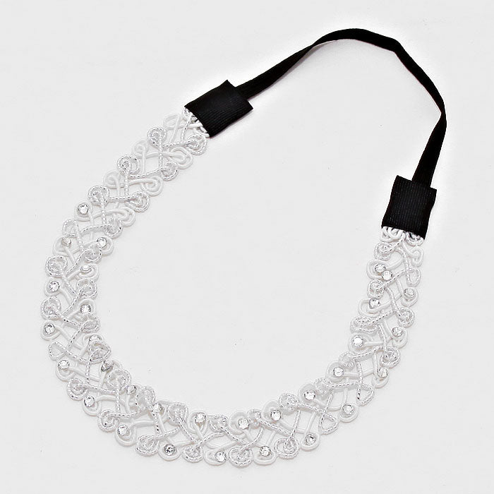 iLLASPARKZ Metallic Thread Accented Stretch Headband