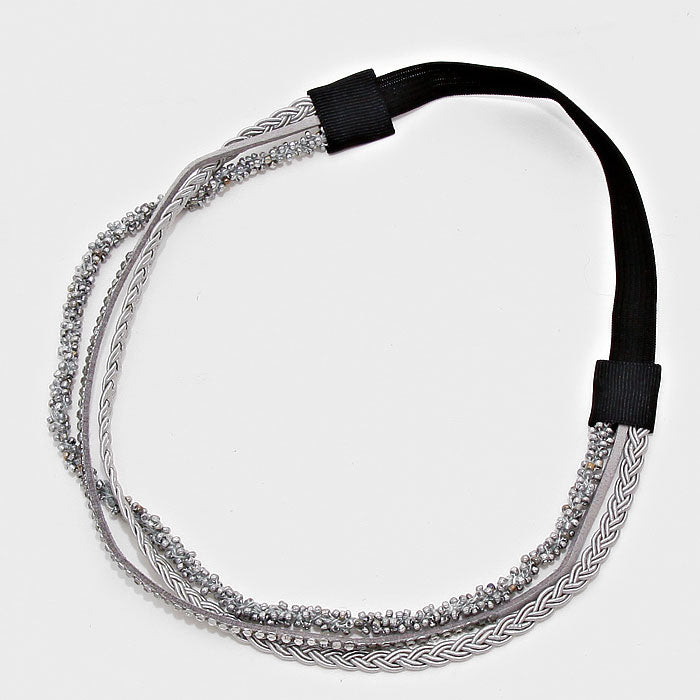 iLLASPARKZ 3-Row Braided Stretch Headband