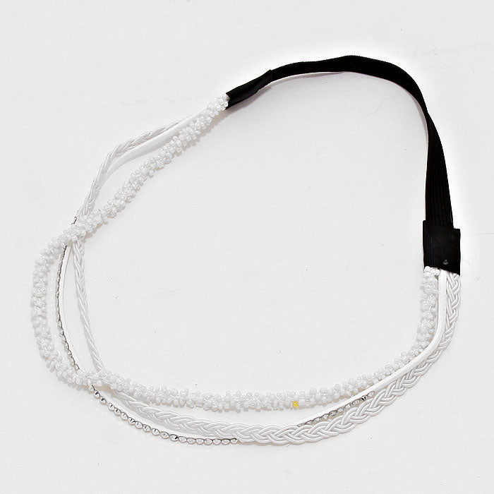 iLLASPARKZ 3-Row Braided Stretch Headband