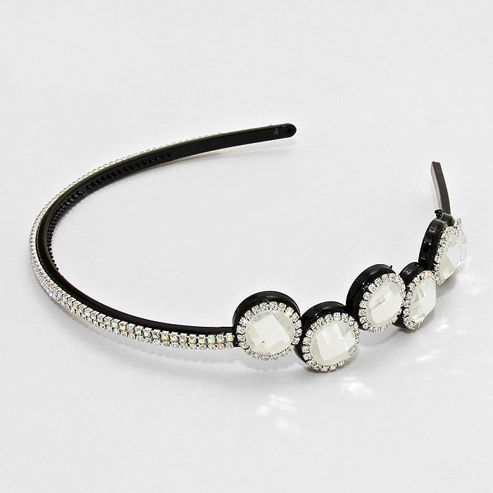 iLLASPARKZ Circle Crystal Accented Headband