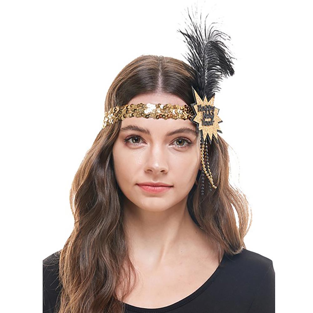 iLLASPARKZ Feather New Year Party Headband