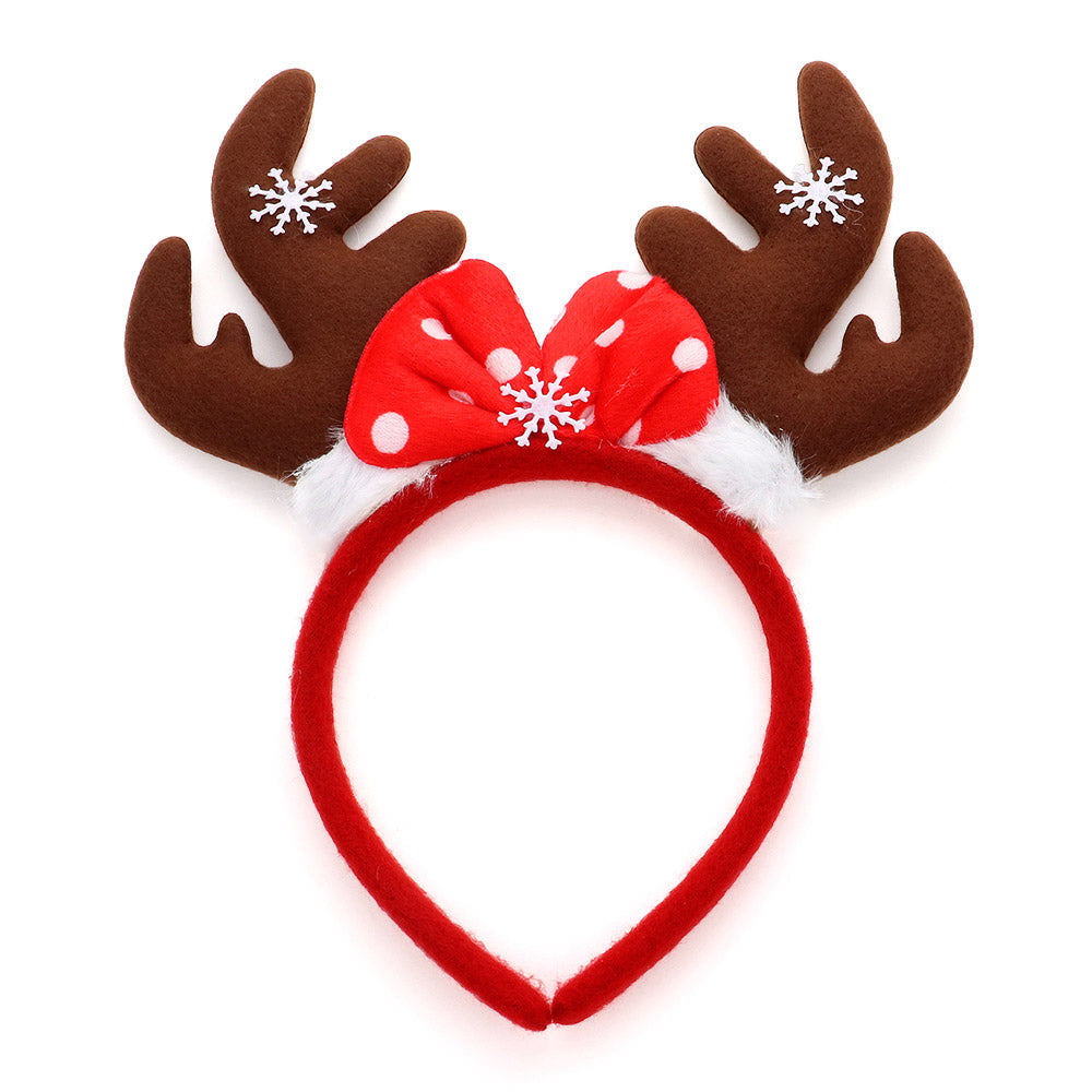 iLLASPARKZ Snowflake Pointed Rudolph Headband