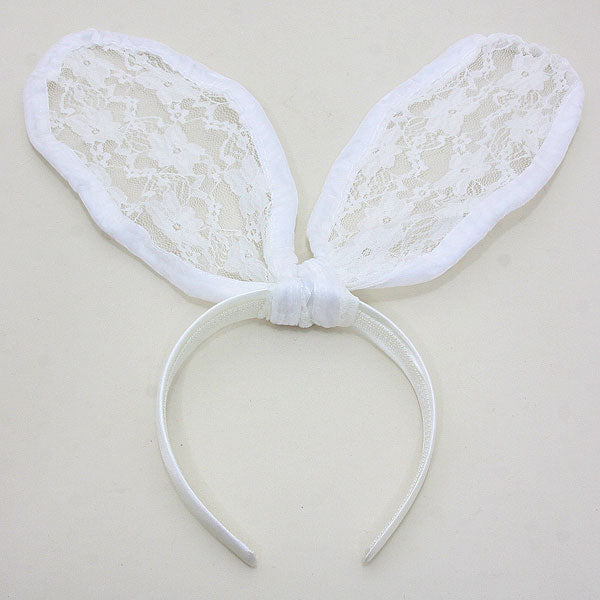 iLLASPARKZ Floral Laced Bunny Ears Headband