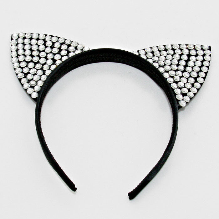 iLLASPARKZ Crystal Bubble Studded Cat Ear Headband