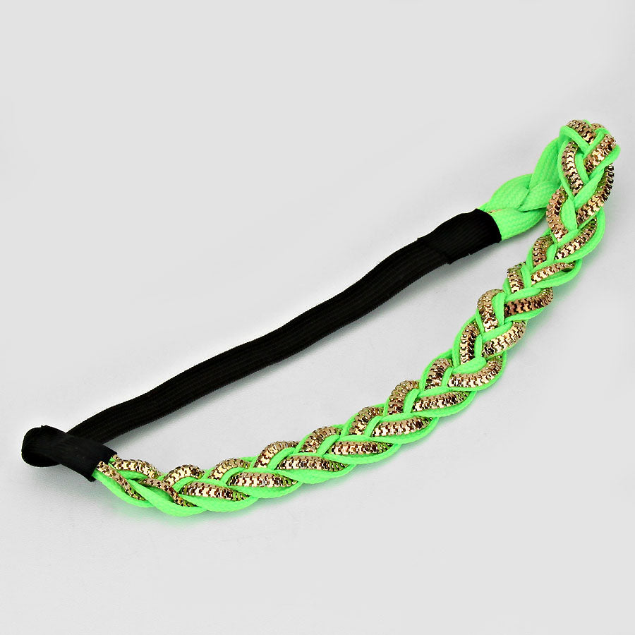 iLLASPARKZ Braided Metal Stretch Headband