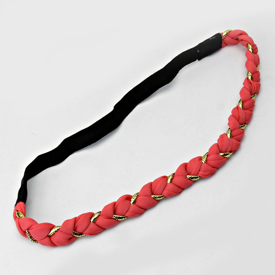 iLLASPARKZ Metallic Braid Stretch Headband