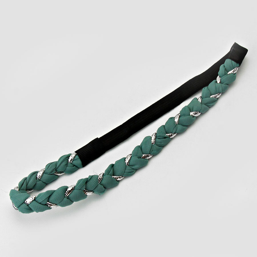 iLLASPARKZ Metallic Braid Stretch Headband