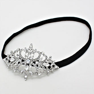 iLLASPARKZ Crystal Butterfly Leaf Stretchable Headband