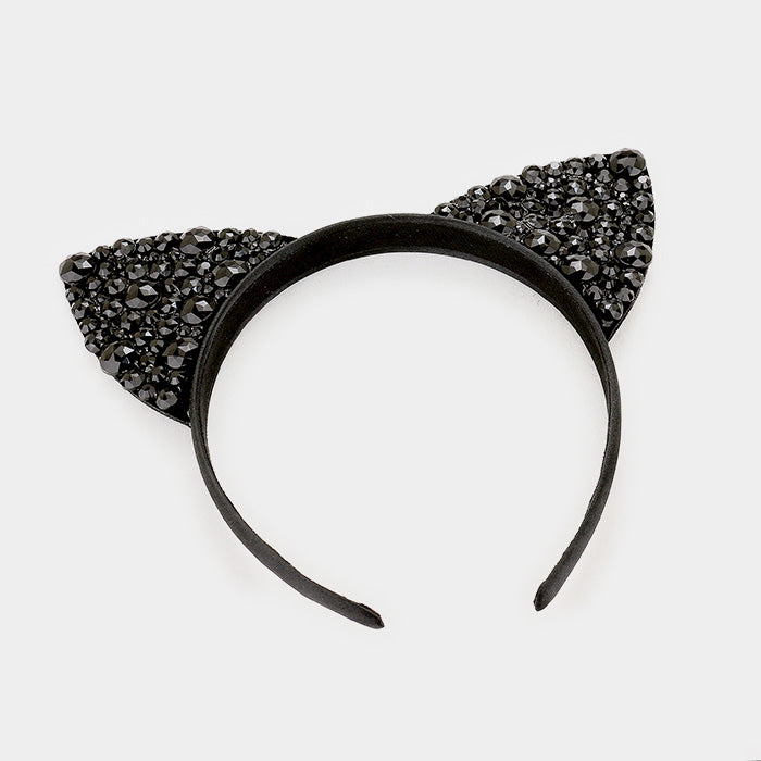 iLLASPARKZ Bling Stone Cat Ear Headband