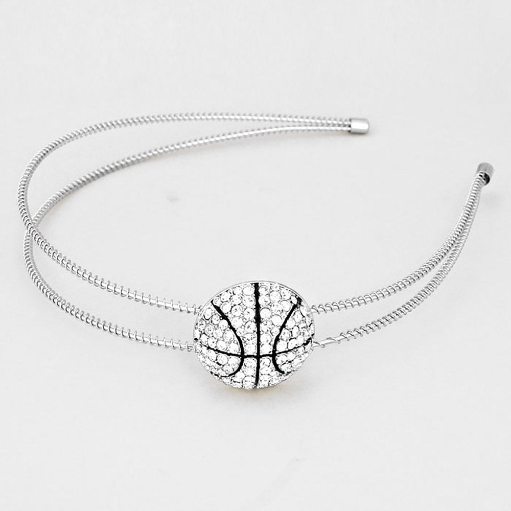 iLLASPARKZ Crystal Pave Basketball Game Headband