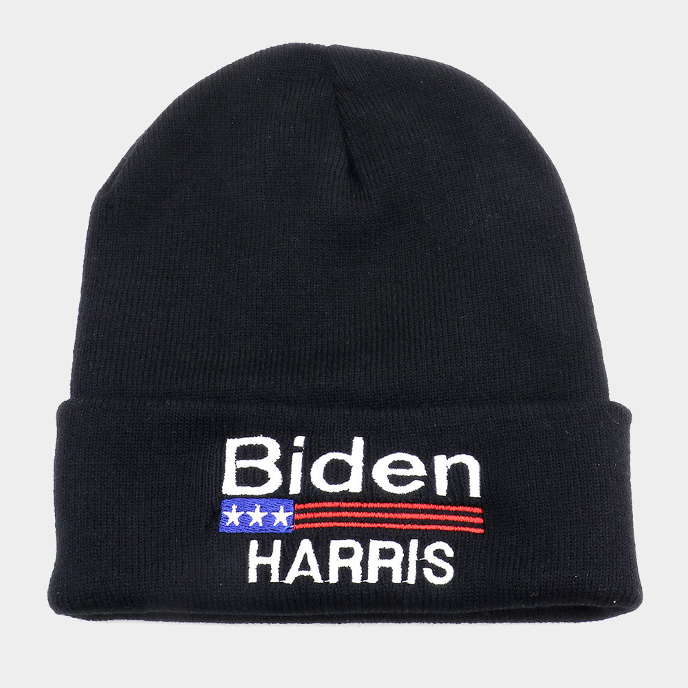 iLLASPARKZ Biden Harris Embroidered Beanie Hat