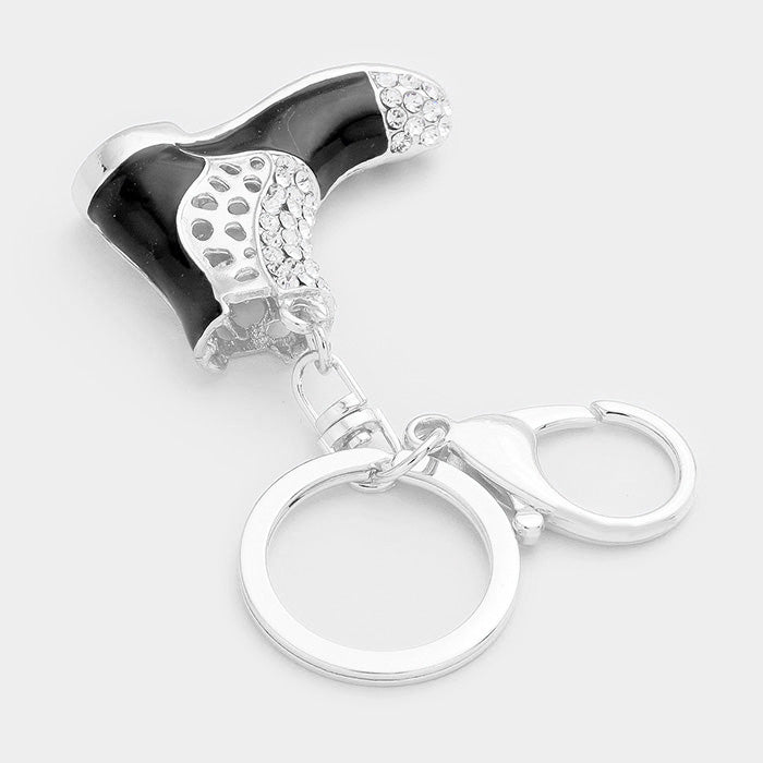 iLLASPARKZ Crystal Chelsea Boot Keychain