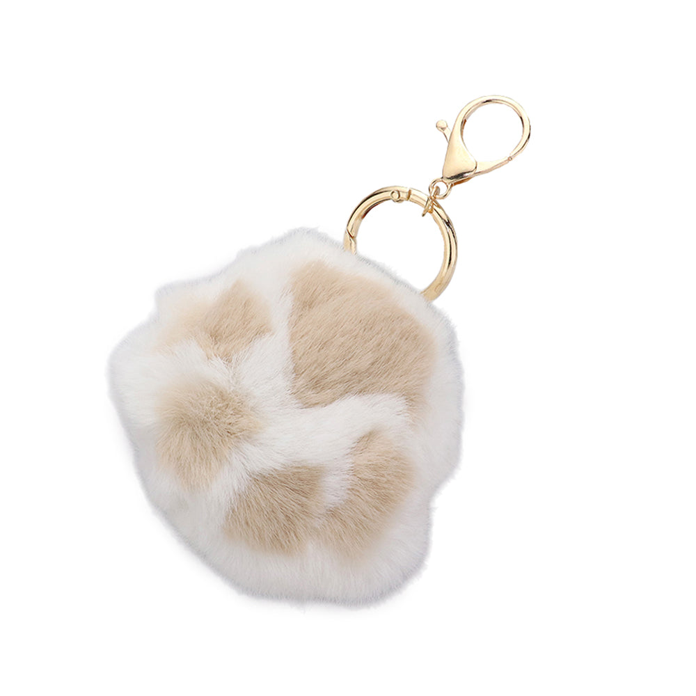 iLLASPARKZ Faux Fur Paw Keychain