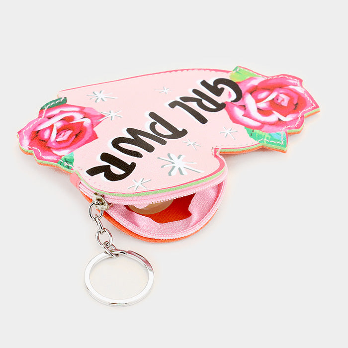 iLLASPARKZ Heart Coin Zipper Purse Keychain