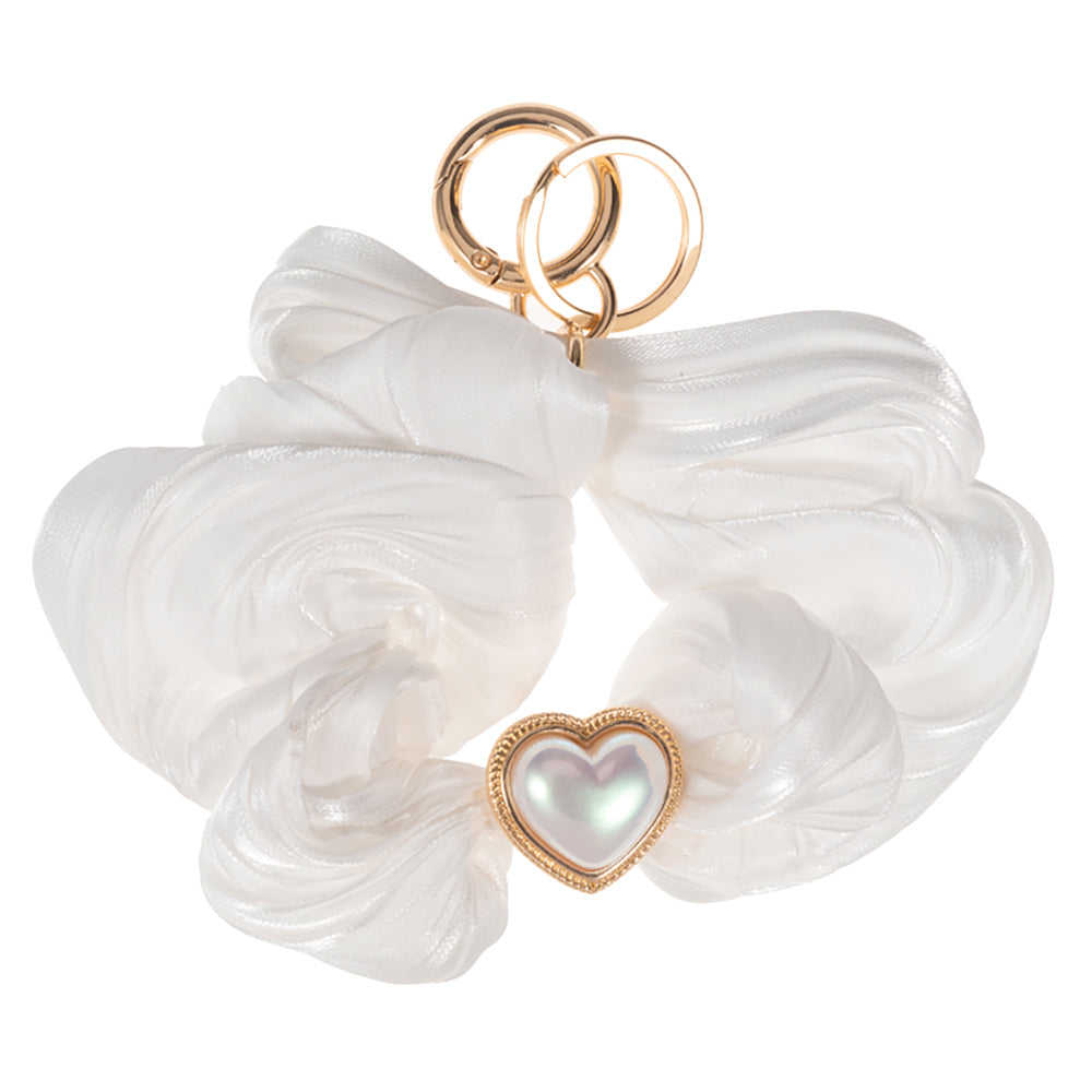 iLLASPARKZ Heart Pearl Pointed Stretch Keychain / Bracelet / Scrunchie