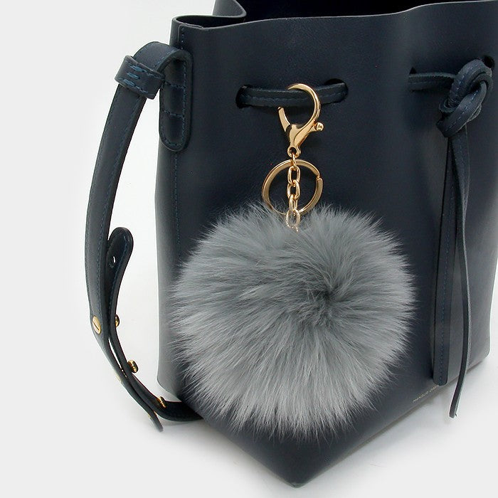 iLLASPARKZ Fox Fur Pom Pom Keychain / Bag Charm