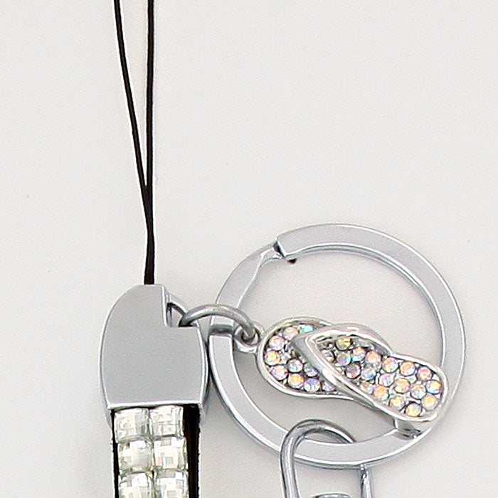 iLLASPARKZ Crystal Glitter Keychain / Cellphone Strap _ Flip Flop