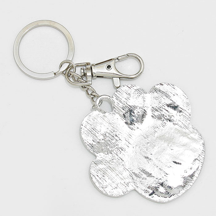 iLLASPARKZ Crystal Pave Paw Key Chain