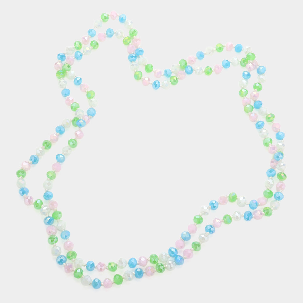 iLLASPARKZ Faceted Beaded Long Necklace