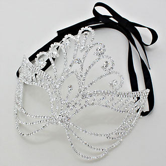 iLLASPARKZ Crystal Rhinestone Butterfly Masquerade Mask