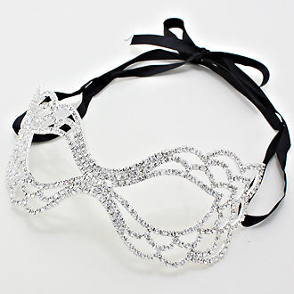 iLLASPARKZ Crystal Rhinestone Venetian Masquerade Mask