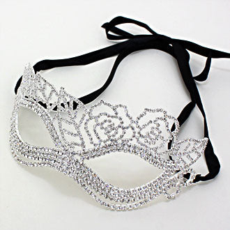 iLLASPARKZ Crystal Rhinestone Rose Masquerade Mask