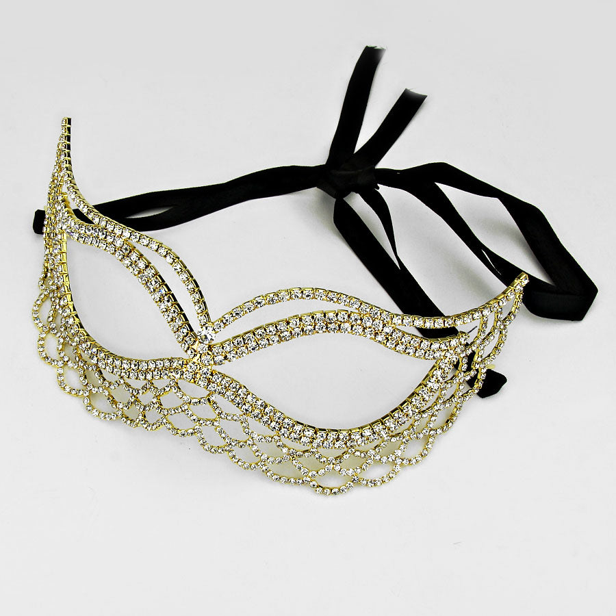 iLLASPARKZ Pave Rhinestone Masquerade Mask