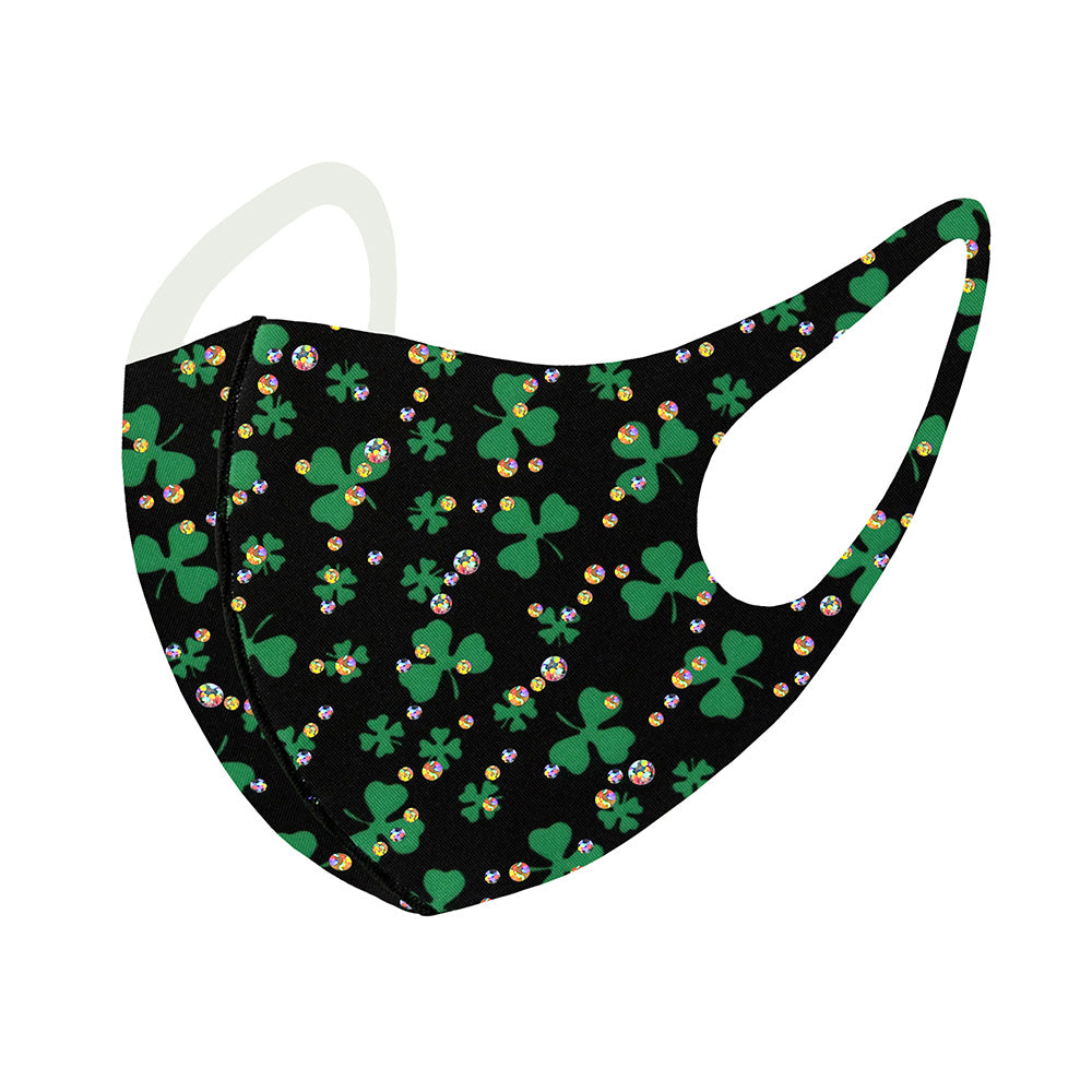 iLLASPARKZ St. Patrick's Day Clover Print Fashion Mask