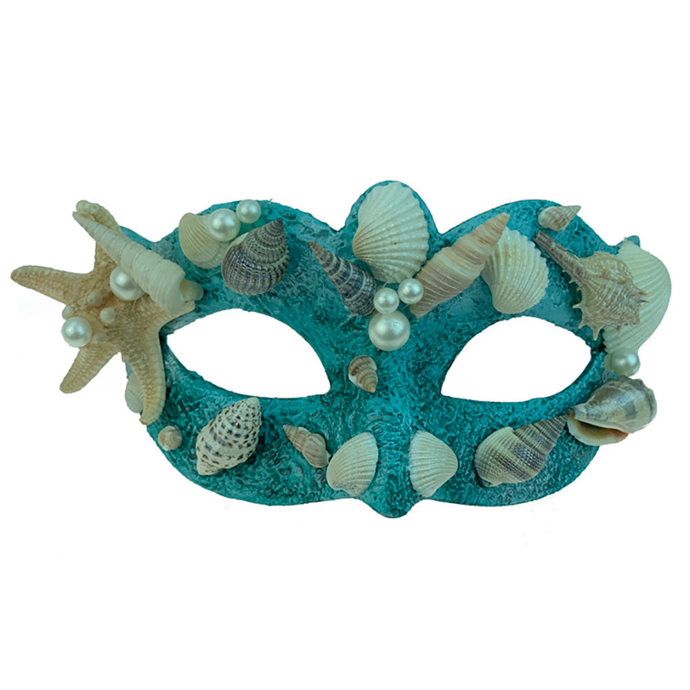 iLLASPARKZ Starfish Conch Shell Pearl Embellished Half Mask