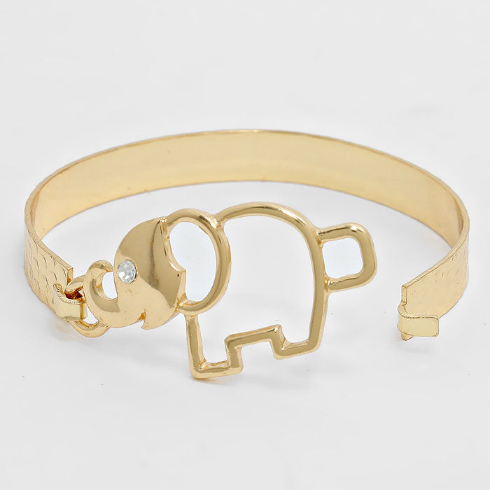 iLLASPARKZ Elephant Cut out Hook Bracelet