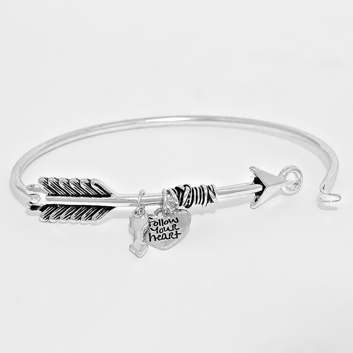 iLLASPARKZ FOLLOW YOUR HEART ARROW BRACELET