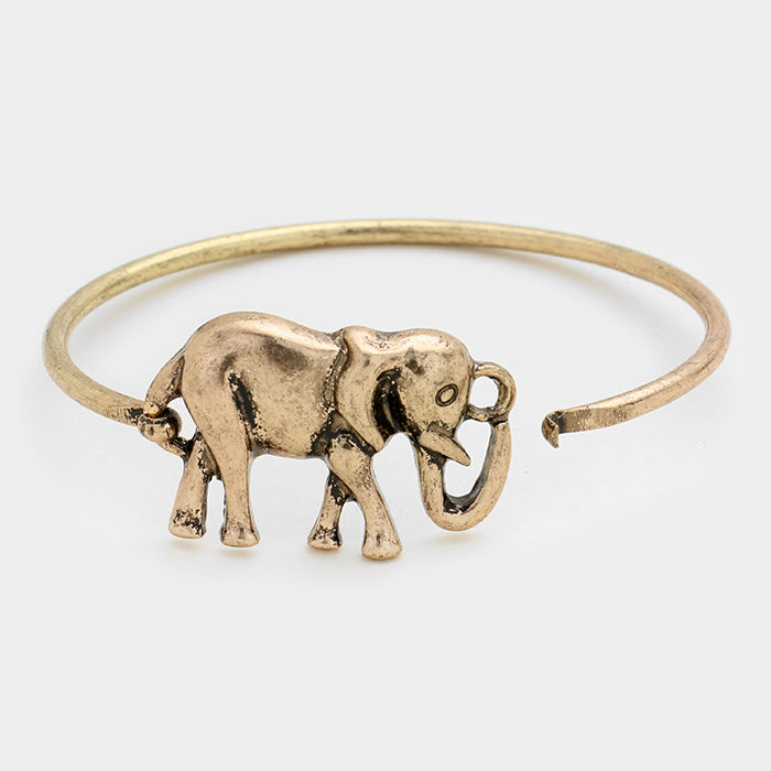 iLLASPARKZ Metal Elephant Hook Bracelet