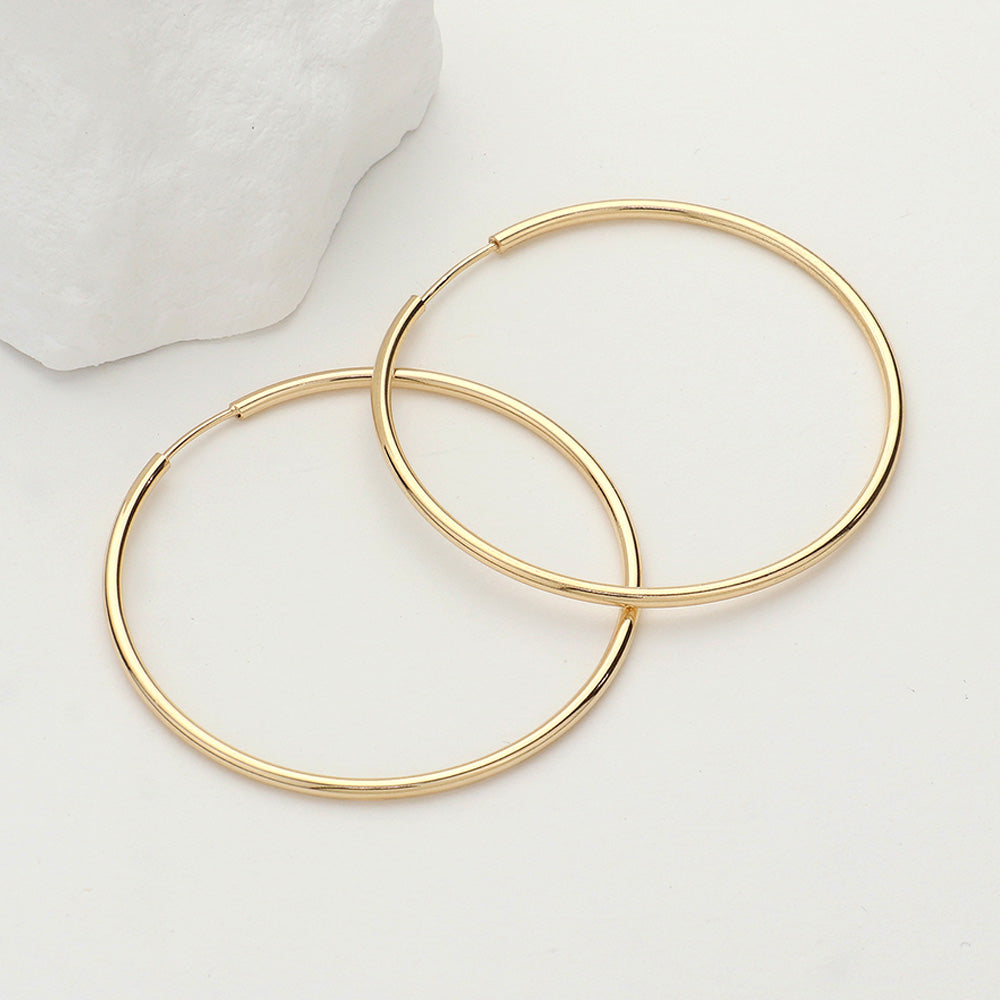 iLLASPARKZ 18K Gold Filled Hypoallergenic Hoop Earrings