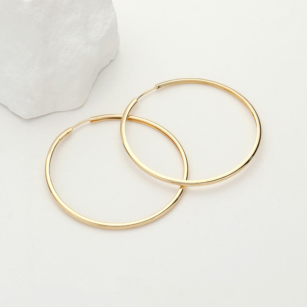 iLLASPARKZ 18k Gold Filled Hypoallergenic Hoop Earrings