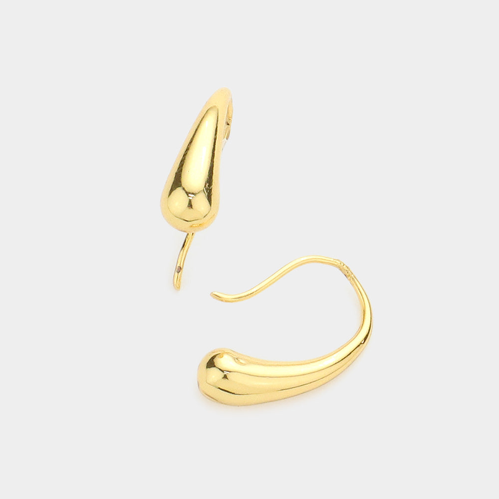 iLLASPARKZ Secret Box _ 14K Gold Dipped Abstract Metal Earrings