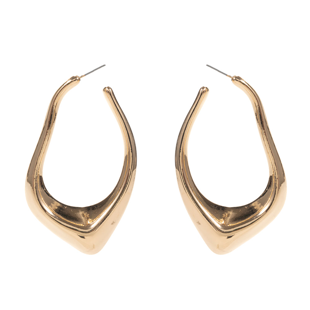 iLLASPARKZ Abstract Metal Hoop Earrings