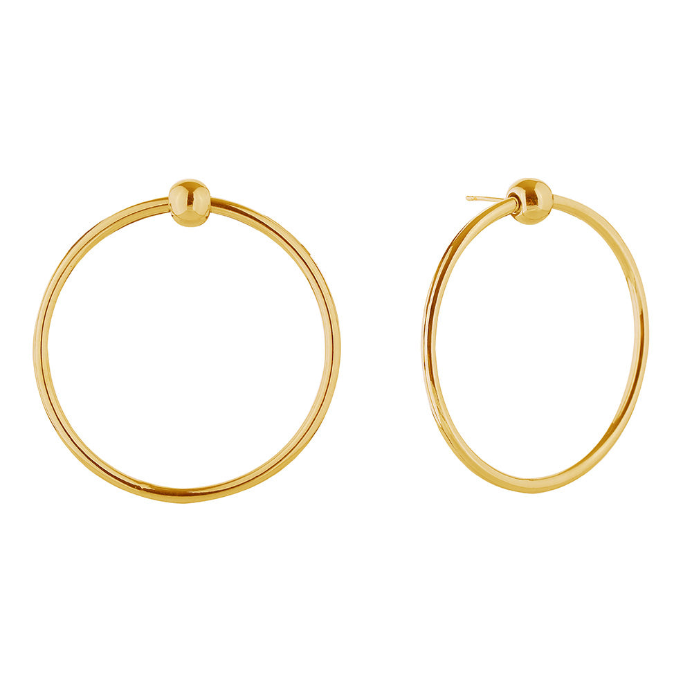 iLLASPARKZ 14K Gold Dipped Faye Knocker Earrings