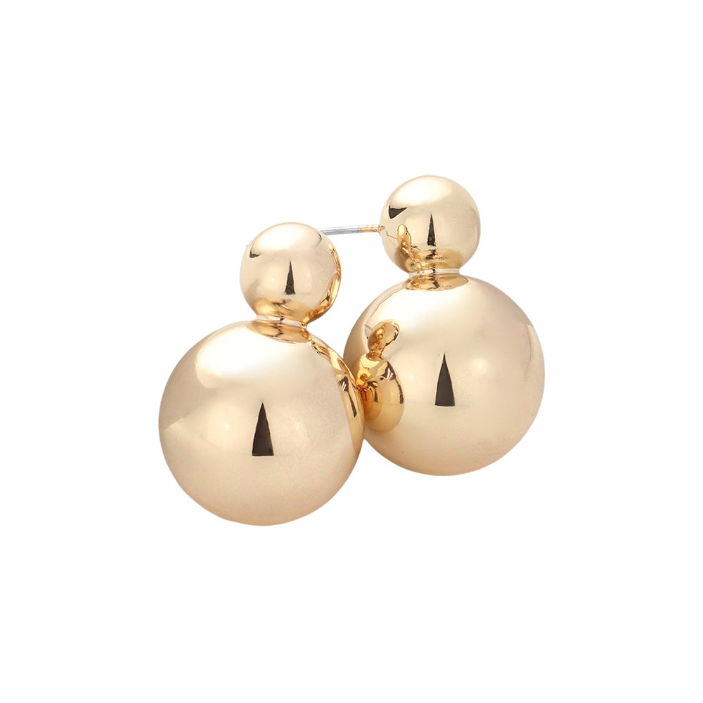 iLLASPARKZ Double Metal Ball Earrings