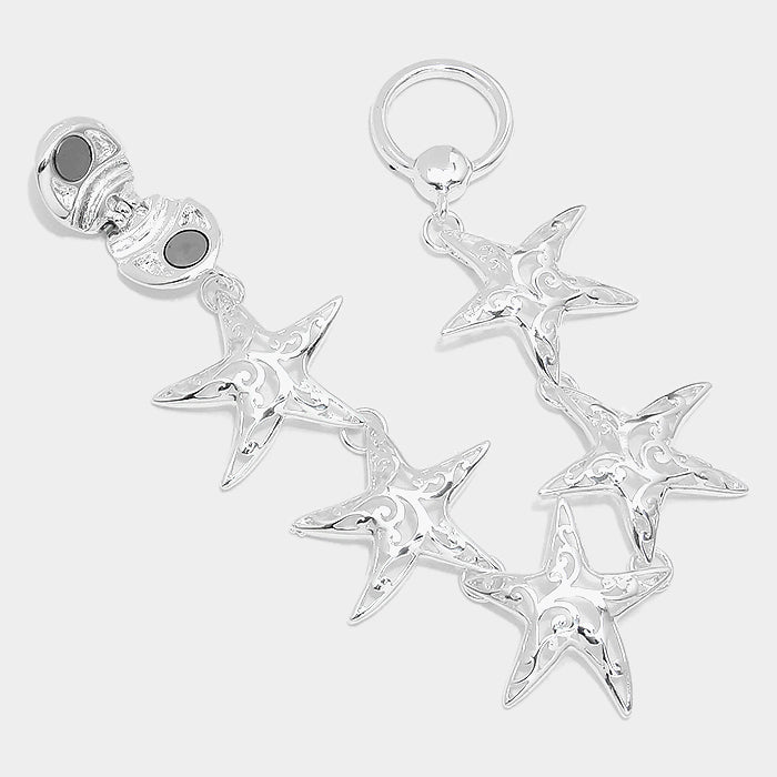 iLLASPARKZ Filigree starfish link magnetic bracelet