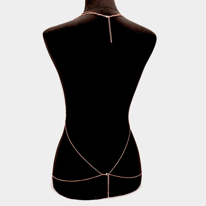 iLLASPARKZ Bra outline body chain necklace