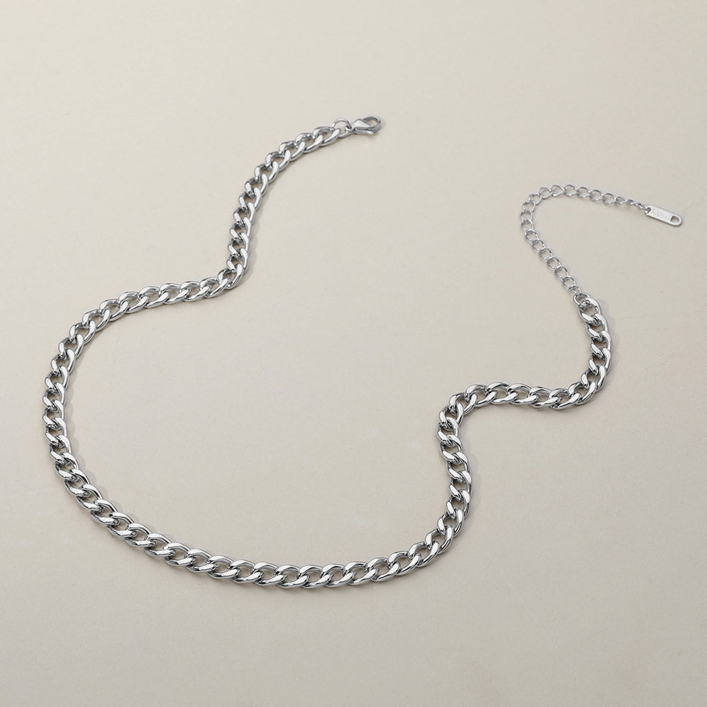 iLLASPARKZ Stainless Steel Cuban Chain Necklace