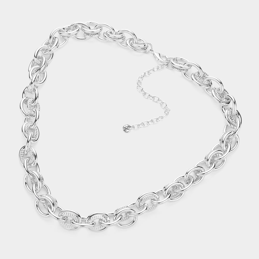 iLLASPARKZ Chunky Metal Chain Necklace