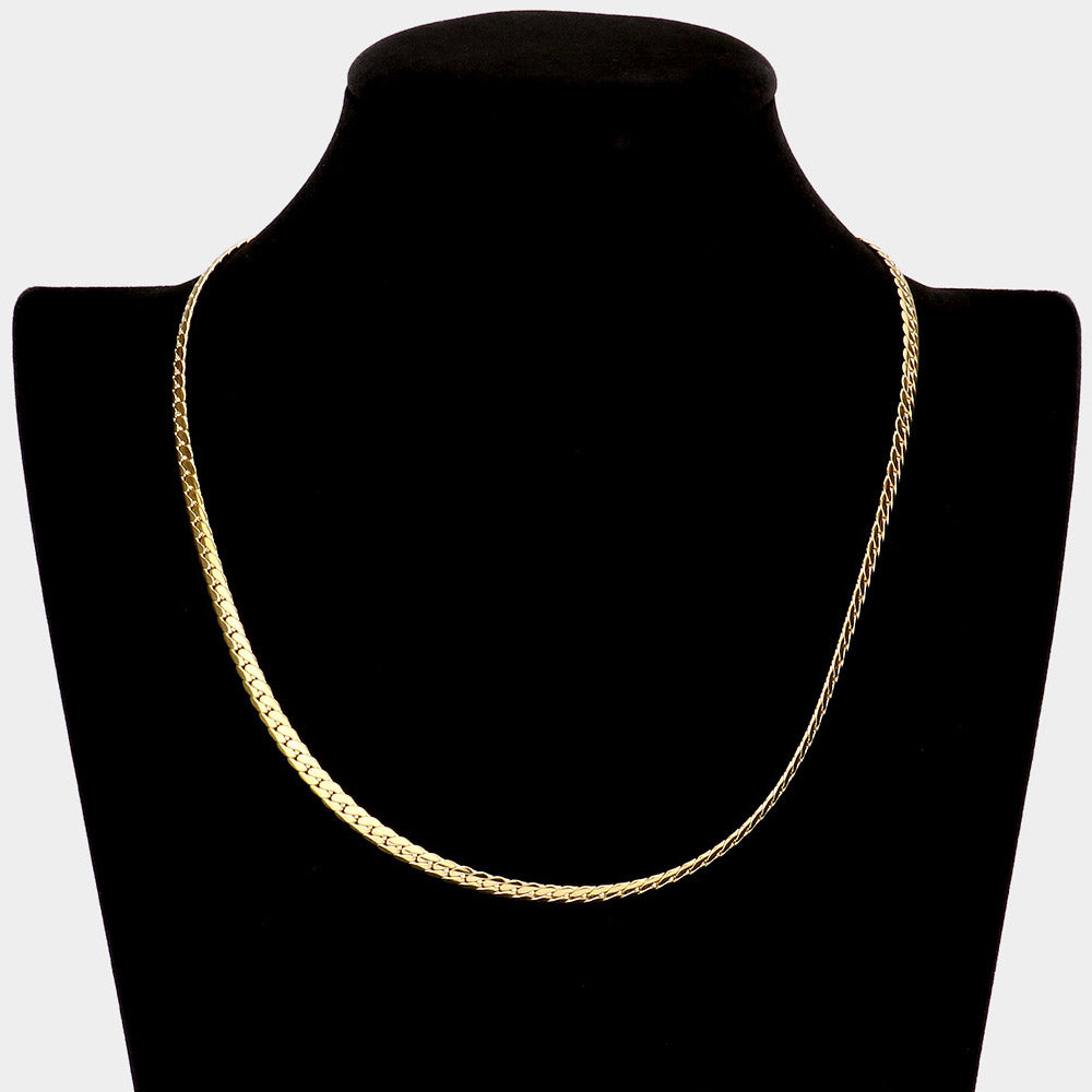 iLLASPARKZ 18 INCH, 5mm Stainless Steel Metal Chain Necklace