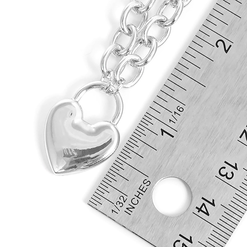 iLLASPARKZ Metal Heart Lock Pendant Necklace