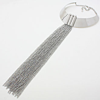 iLLASPARKZ Metal Choker Fringe Necklace